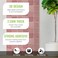SELECT LIGHTING 5 Pack Peel and Stick Backsplash Square Tiles Extra Thick 3D Wall Panels Heat Water Resistant Easy DIY Kitchen Bathroom Laundry Fireplace Rental Home Wall Dcor 12 x 12 in Pink