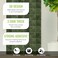 SELECT LIGHTING 5 Pack Peel and Stick Backsplash Square Tiles Extra Thick 3D Wall Panels Heat Water Resistant Easy DIY Kitchen Bathroom Laundry Fireplace Rental Home Wall Dcor 12 x 12 in Green