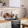SMART TILES Peel and Stick Backsplash 5 Sheets of 775 x 775 3D Adhesive Peel and Stick Tile Backsplash for Kitchen Bathroom Wall Tile Checkered