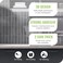 SELECT LIGHTING 5 Pack Peel and Stick Backsplash Subway Tiles Extra Thick 3D Wall Panels Heat Water Resistant Easy DIY Kitchen Bathroom Laundry Fireplace Rental Home Wall Dcor 12 x 12 in Gray