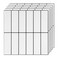 SELECT LIGHTING 5 Pack Peel and Stick Backsplash Subway Tiles Extra Thick 3D Wall Panels Heat Water ResistantEasy DIY KitchenBathroom Laundry Fireplace Rental Home Wall Dcor 12 x 12 in White Black Gro