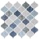 WalDecoo Arabesque Peel and Stick Backsplash for Kitchen Thicker Design 3D Self Adhesive Wall Tile 12x12 Peel and Stick Wall Tiles 10Sheet Stick on Tiles for Kitchen and Bathroom Mix Blue