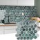 WalDecoo 10Sheet Hexagon Peel and Stick Backsplash for Kitchen New Upgrade Premium Extra Thicker Design 3D Self Adhesive Wall Tiles Large Stick on Tiles for Kitchen and Bathroom 12 x 12