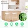 AMZDEPOT Natural Bamboo Wall Panel for Interior Wall Decor Renewable Pole Wrap Wainscoting Paneling for Wall Ceiling Furniture Cabinet Office 12 x 96 Inch Carbonized