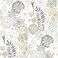 RoomMates RMK11326WP Beige Perennial Blooms Peel and Stick Wallpaper Roll Beige