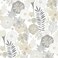 RoomMates RMK11326WP Beige Perennial Blooms Peel and Stick Wallpaper Roll Beige