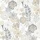 RoomMates RMK11326WP Beige Perennial Blooms Peel and Stick Wallpaper Roll Beige
