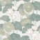 RoomMates Beige and Green Lily Pad Peel and Stick Wallpaper Vinyl 205in x 165ft
