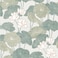 RoomMates Beige and Green Lily Pad Peel and Stick Wallpaper Vinyl 205in x 165ft