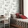 RoomMates RMK11804WP Disney and Pixar Cars Schematic Peel and Stick Wallpaper GreyWhite