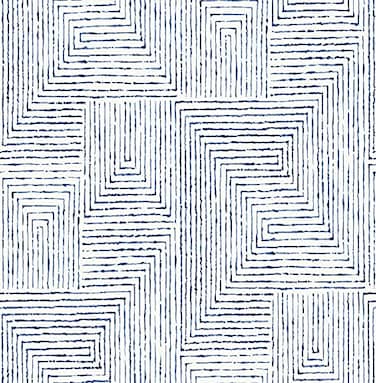 NuWallpaper x Scott Living Blue Ink Peel and Stick Wallpaper SLS3974