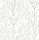 NuWallpaper Treetops Peel and Stick Wallpaper White and OffWhite Removable Wallpaper 205 in x 18 ft