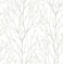NuWallpaper Treetops Peel and Stick Wallpaper White and OffWhite Removable Wallpaper 205 in x 18 ft