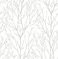 NuWallpaper Treetops Peel and Stick Wallpaper White and OffWhite Removable Wallpaper 205 in x 18 ft