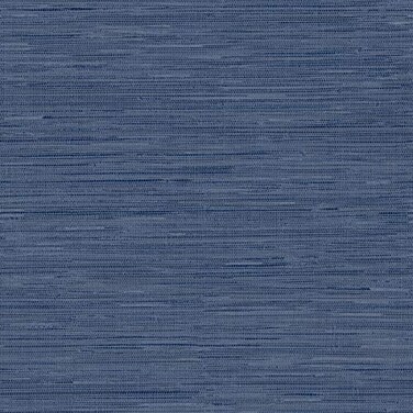 IN HOME InHome NHS3837 Avery Weave Navy Peel Stick Wallpaper Blue