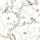 Holden Decor Phoebe Trail White NonPasted Wallpaper Elegant Bird Butterfly Botanical Trail 56 Sq Ft Coverage PastethePaper Wallcovering