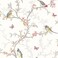 Holden Decor Phoebe Trail White NonPasted Wallpaper Elegant Bird Butterfly Botanical Trail 56 Sq Ft Coverage PastethePaper Wallcovering