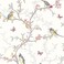 Holden Decor Phoebe Trail White NonPasted Wallpaper Elegant Bird Butterfly Botanical Trail 56 Sq Ft Coverage PastethePaper Wallcovering