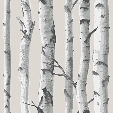NuWallpaper Birch Tree Peel and Stick Wallpaper Removable Wallpaper 205 in x 18 ft