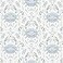 NuWallpaper by WallPops Blue Shellby Peel Stick Wallpaper
