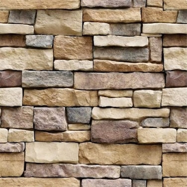 Yancorp 18x120 Brick Wallpaper Peel and Stick Modern Stone Contact Paper Backsplash SelfAdhesive Wall Paper Kitchen Bedroom Accent Wall Brown Beige Removable Wallpaper