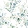HAOKHOME Peel and Stick Wallpaper Boho GreenWhite Eucalyptus Leaf Floral Wall Mural Home Nursery Decor Renter Friendly Wallpaper 173in x 787in