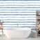 HAOKHOME Blue Wallpaper Peel and Stick Wall Paper Striped Coastal Boho Removable Indigo BlueWhite Vinyl Self Adhesive for Bathroom Decor 177in x 328ft