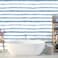 HAOKHOME Blue Wallpaper Peel and Stick Wall Paper Striped Coastal Boho Removable Indigo BlueWhite Vinyl Self Adhesive for Bathroom Decor 177in x 328ft