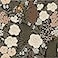 HAOKHOME Peel and Stick Wallpaper Floral Vintage Removable Rose Leaf BlackBrownBeige Stick on Fall Mural 177in x 328ft