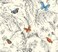 York Wallcoverings Ashford Toiles Papillon Removable Wallpaper RedBlueGreenYellowBlack