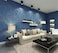 Q QIHANG Modern Minimalist Curve Striped Wallpaper Tree Patterns NonWoven Wallpaper Roll BlueGray Color NonPasted Wall Paper 053m 173 x 10m3285357 sqft