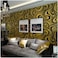Q QIHANG QIHANG Modern Abstract Curve 3D Wallpaper Roll Mural Papel De Parede Flocking for Striped BlackGold Color QhWallpaper 07m x 84m588
