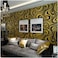 Q QIHANG QIHANG Modern Abstract Curve 3D Wallpaper Roll Mural Papel De Parede Flocking for Striped BlackGold Color QhWallpaper 07m x 84m588