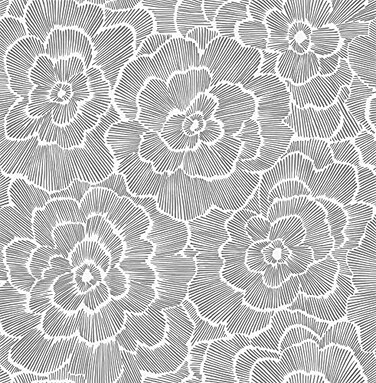 NuWallpaper Charcoal Saraya Peel and Stick Wallpaper Grey Removable Wallpaper RenterFriendly 205 in x 18 ft