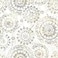 RoomMates RMK9122WP Tan and Gray Boho Medallion Peel and Stick Wallpaper 205 x 165 feet