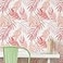 Flipside Pink and Peach Palm Leaves Peel and Stick Removable Wallpaper Each Roll is 18 ft Long x 18 in Wide Safe for Walls Easy to Apply Easy to Remove