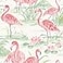 NuWallpaper Flamingo Beach Peel Stick Wallpaper Pink Tropical SelfAdhesive 205in x 18ft