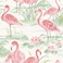 NuWallpaper Flamingo Beach Peel Stick Wallpaper Pink Tropical SelfAdhesive 205in x 18ft