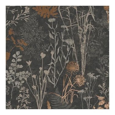 Superfresco Easy Organics Black and Copper Wallpaper
