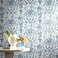 York Wallcoverings Ashford Toiles Old World Toile Prepasted Removable Wallpaper WhiteBlue