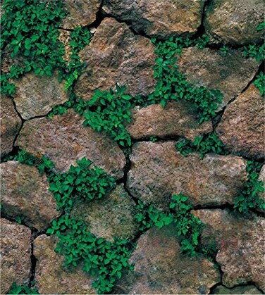 Yancorp 328ft SelfAdhesive Peel and Stick Wallpaper Stone Brick Green Wallpaper Contact Paper Fireplace Kitchen Backsplash 18x394