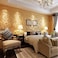 Q QIHANG QIHANG European Retro Victorian Damask Embossed Textured NonWoven Flocking Wallpaper Gold Color 053m10m53