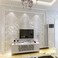 Q QIHANG Sliver Gray Victorian Damask Embossed Textured Wallpaper 053m x 10m53