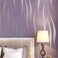Q QIHANG QIHANG 3D Stereoscopic Simple Striped Grass Leaf Thick Flocking Wallpaper Purple Color 053m x 10m53m2