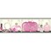 York Wallcoverings Growing Up Kids Glitz and Gla Removable Wallpaper Border Pinks White Gold Black