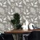 NuWallpaper NUS3143 Foliage Peel Stick Wallpaper Grey