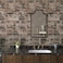 VaryPaper Vintage Brown Brick Wallpaper Peel and Stick 3D Textured Brick Contact Paper for Walls Removable Waterproof Self Adhesive Brick Wall Paper for Kitchen Backsplash Fireplace 157x787