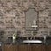 VaryPaper Vintage Brown Brick Wallpaper Peel and Stick 3D Textured Brick Contact Paper for Walls Removable Waterproof Self Adhesive Brick Wall Paper for Kitchen Backsplash Fireplace 157x787