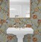 NextWall Kianna Jacobean Floral Peel and Stick Wallpaper Blue Dusk