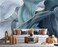 Eierme Gilding Marble Blue wall Mural Wallpaper for Bedroom 103 x 69Not Peel and Stick